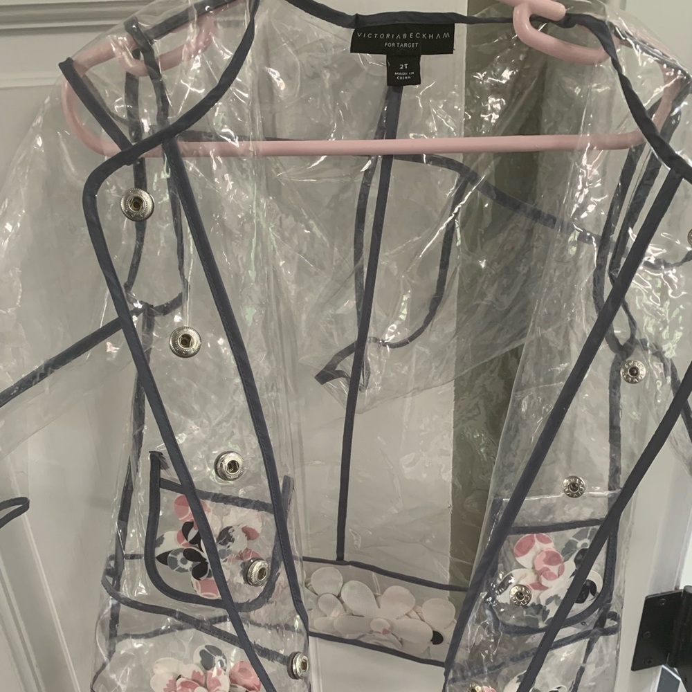 See through toddler girl raincoat